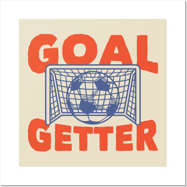 Goal Getter: Funny Soccer Player Wall Art by TwistedCharm